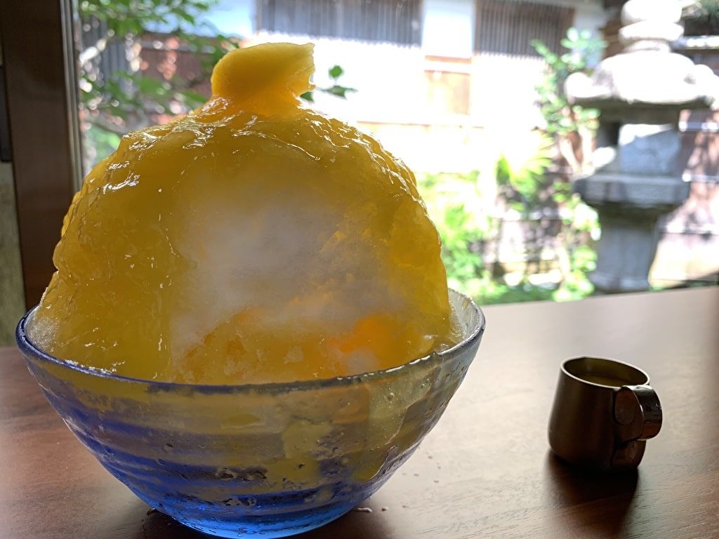 中村軒のマンゴー氷実食
