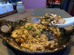 中国料理ファンファンの四川陳麻婆豆腐実食