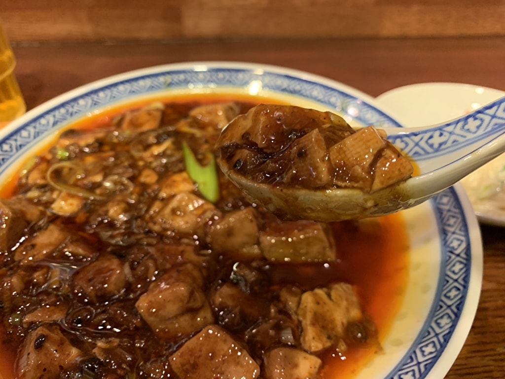 中国菜オイルの四川麻婆豆腐近影