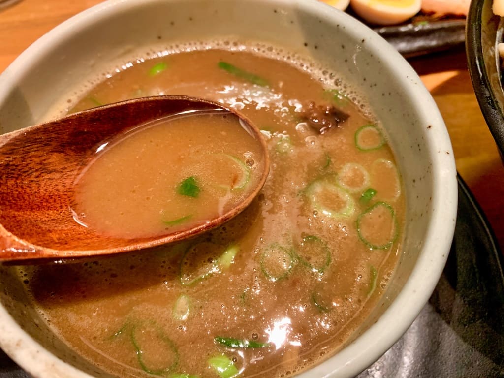 麺匠たか松 京都本店のつけ麺スープ