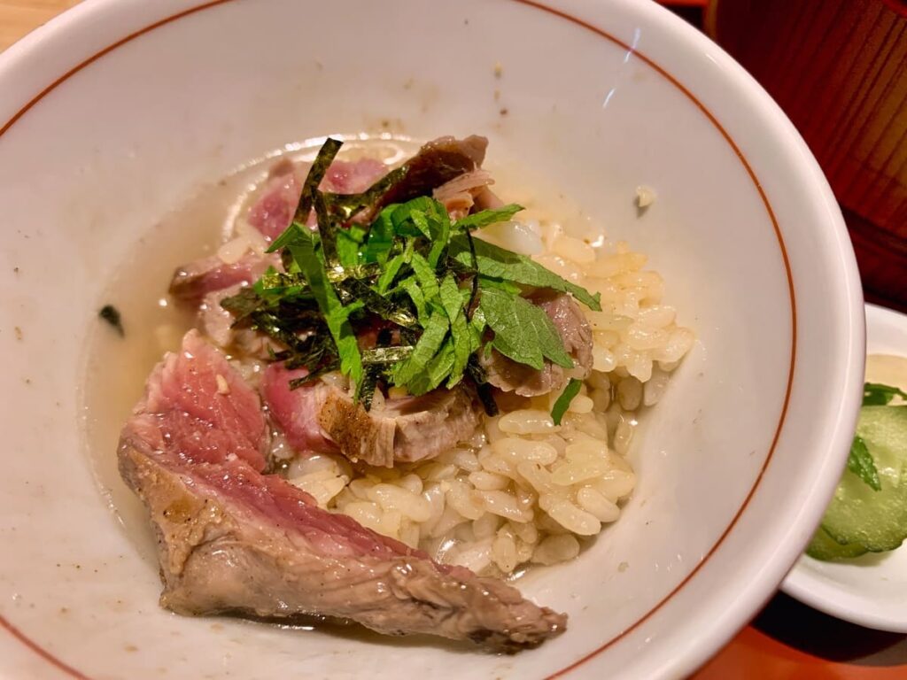 京都牛光の肉まぶし実食3