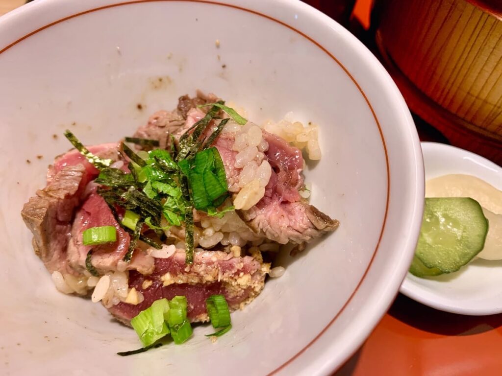 京都牛光の肉まぶし実食2