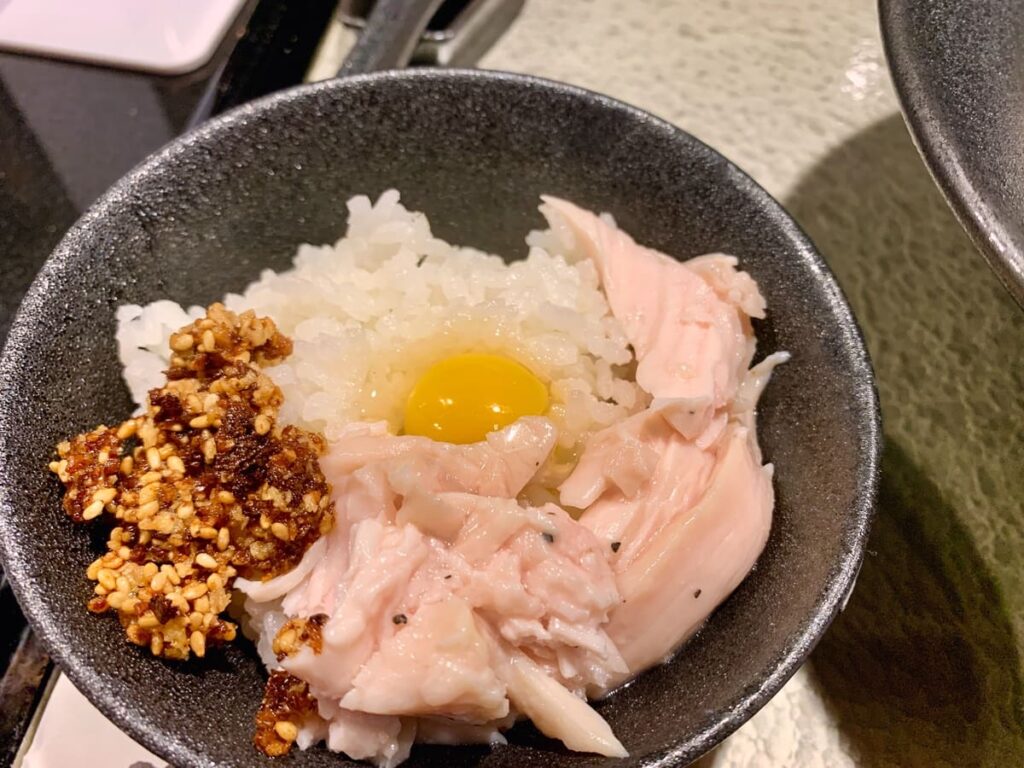 鶏soba座銀 神戸本店のミニ鶏チャーシュー丼
