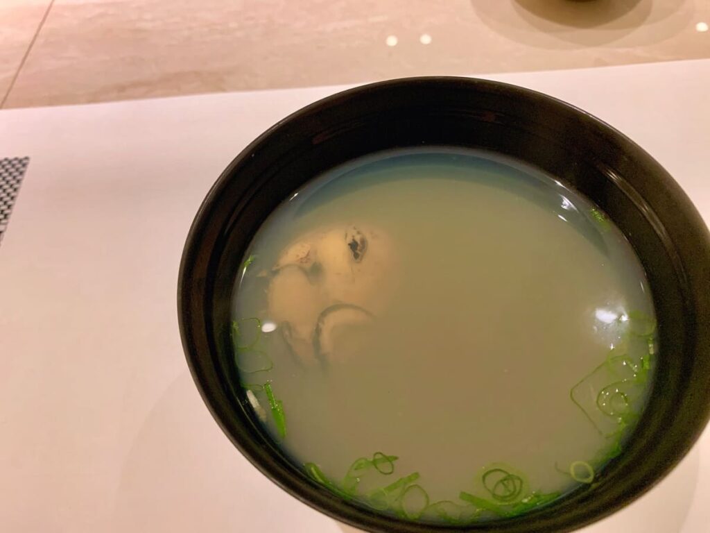 宮島鮨 天扇の牡蠣汁