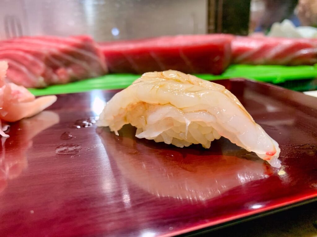 大和寿司のボタンエビ