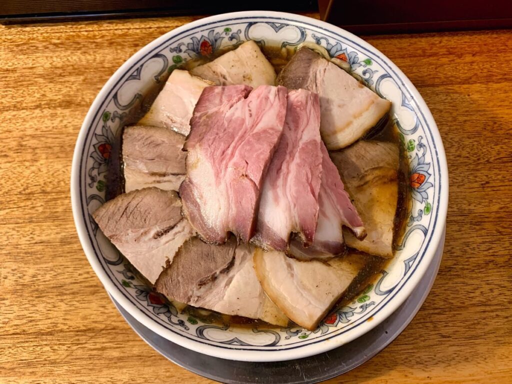 湯の台食堂の肉そば 醤油（大）1
