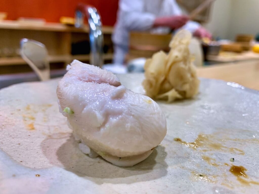 寿司割烹こい勢のトラフグの白子