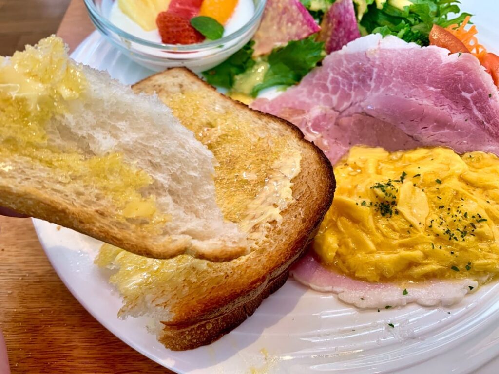 小川珈琲 本店の京都ぽーくボンレスハムのスペシャルブランチセット実食