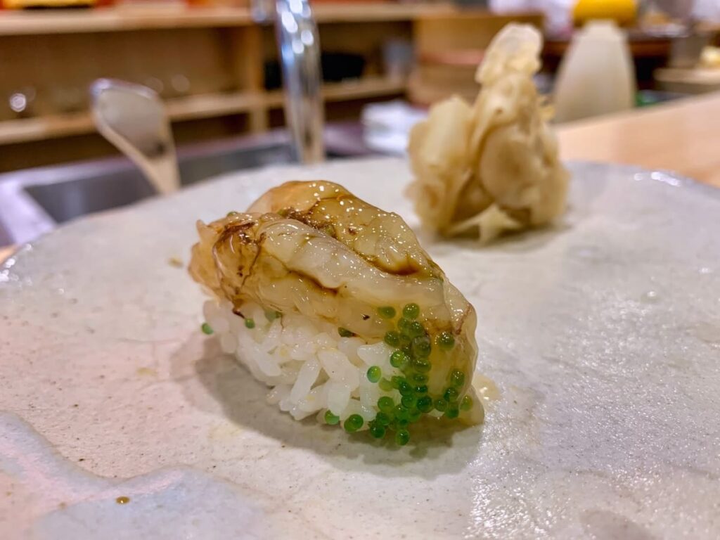 寿司割烹こい勢のガサエビ