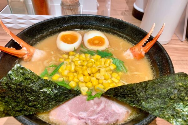 麺屋開高 新千歳空港店のカニだし味噌らー麺2