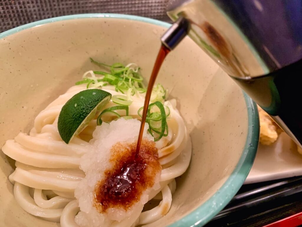 おにやんま 吉祥寺店の冷とり天おろし醤油実食1