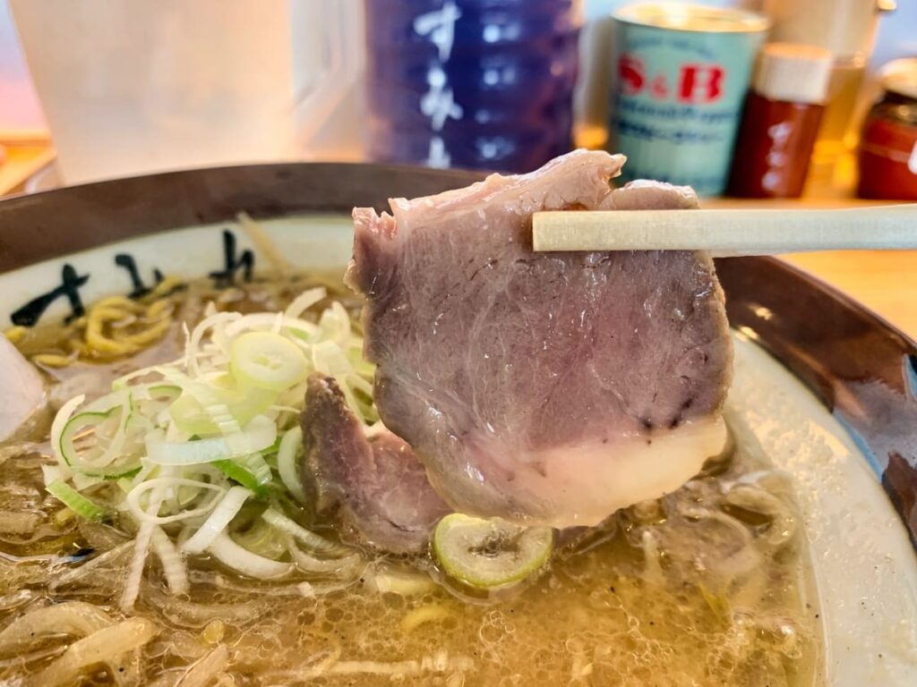 ラーメンすみれ 中の島本店の味噌チャーシュー