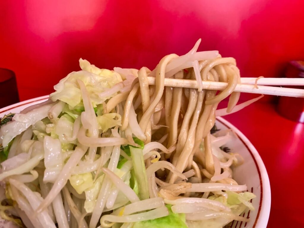 ラーメン二郎 札幌店のラーメンそのまま麺