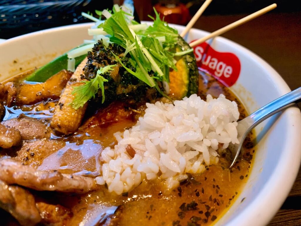 Soup Curry Suage＋の生ラム炭焼きカレー実食2