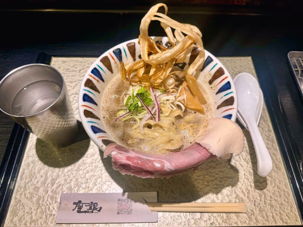 鶏soba座銀 にぼし店のにぼし吟醸nigori1