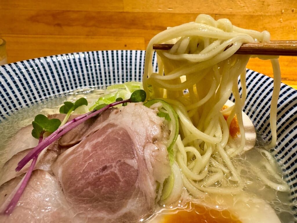 貝だし麺きた田の特製貝だし麺麺