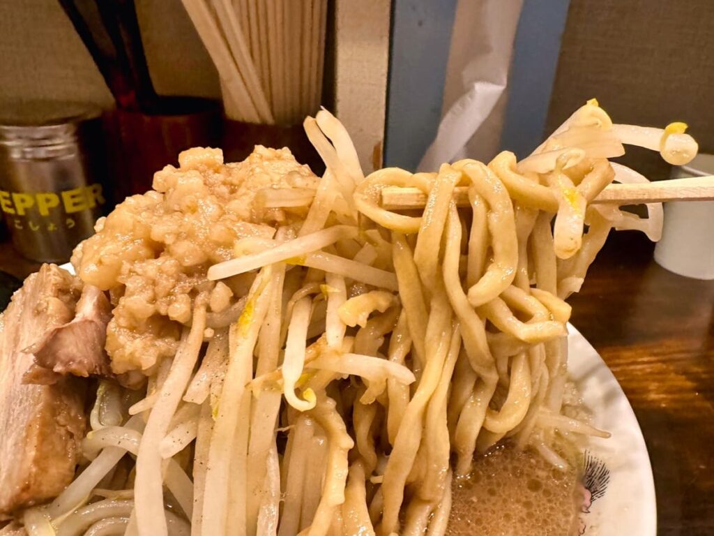 ラーメン男塾 日本橋店の塾長ラーメン麺