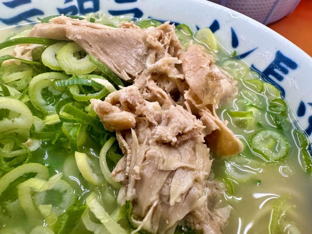 元祖ラーメン長浜家（赤坂）のラーメン 肉