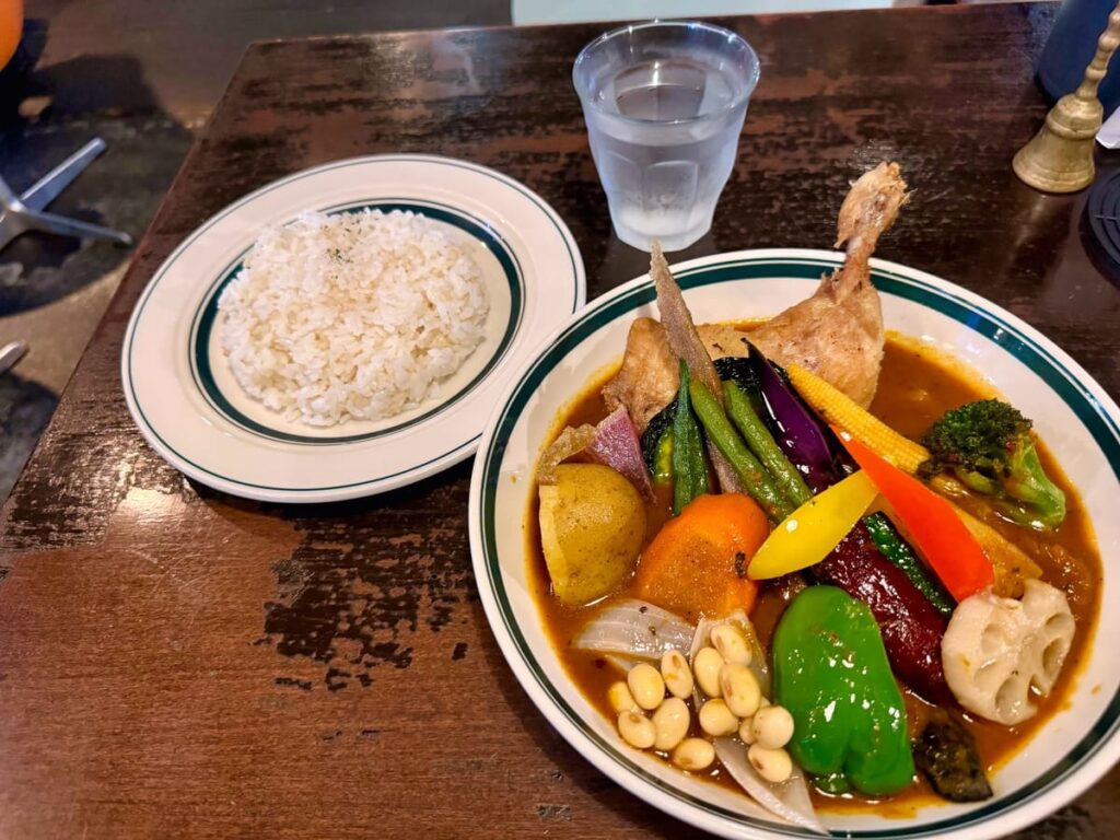 Rojiura Curry SAMURAI.平岸総本店のチキンと一日分の野菜20品目1