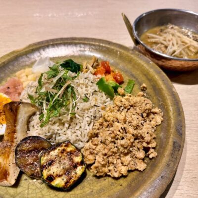 SPICE GATEのサバとしょうがの出汁カレー1