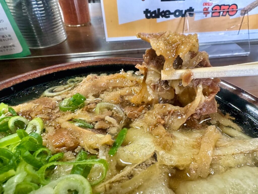 立花うどん 久留米の肉ごぼ天うどん 牛肉