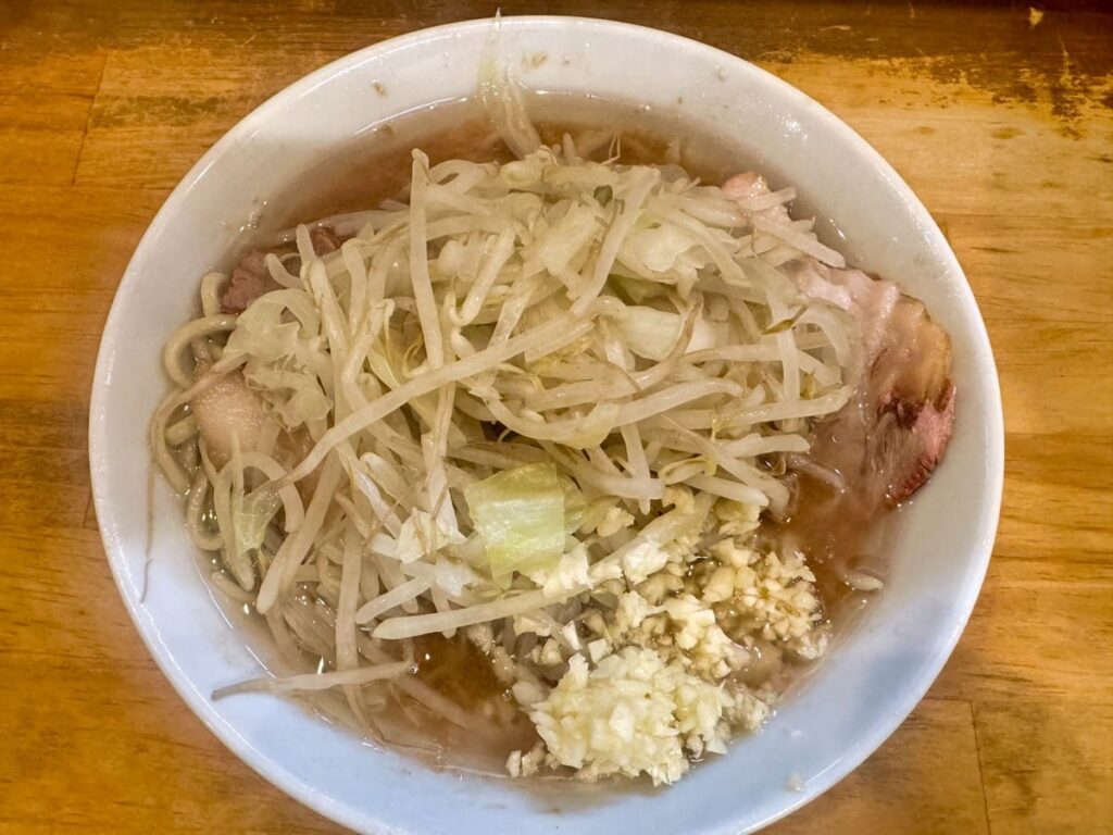 ラーメン二郎 前橋千代田町店の小豚ラーメン1