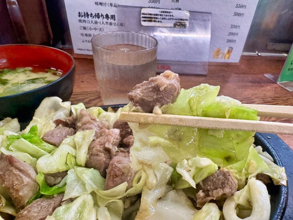 びっくり亭本家 本店の焼肉1人前 実食1