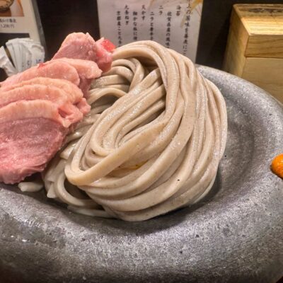 京都鴨蕎麦 田の塩鴨つけ蕎麦 肉増し 近影2