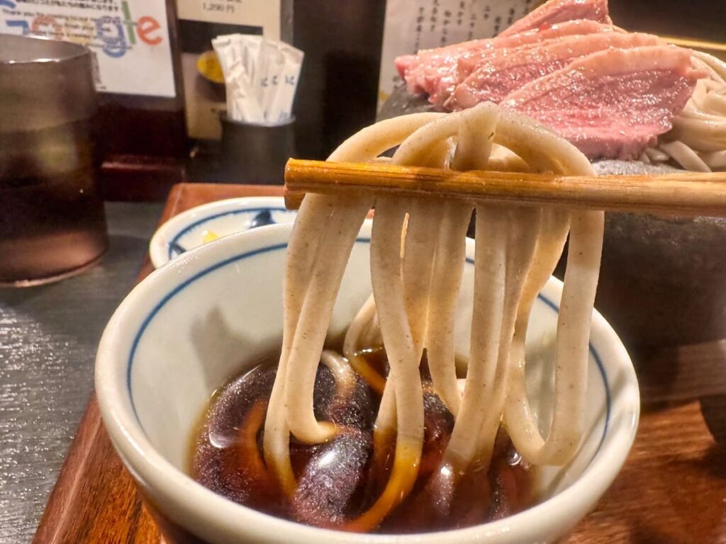 京都鴨蕎麦 田の塩鴨つけ蕎麦 実食2