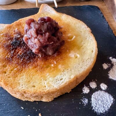 イクスカフェ 京都嵐山本店のeXcafe's Breakfast Combo 猫型パン 実食2