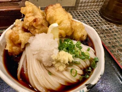 たけうちうどん店の冷やしとり天ぶっかけ大盛2