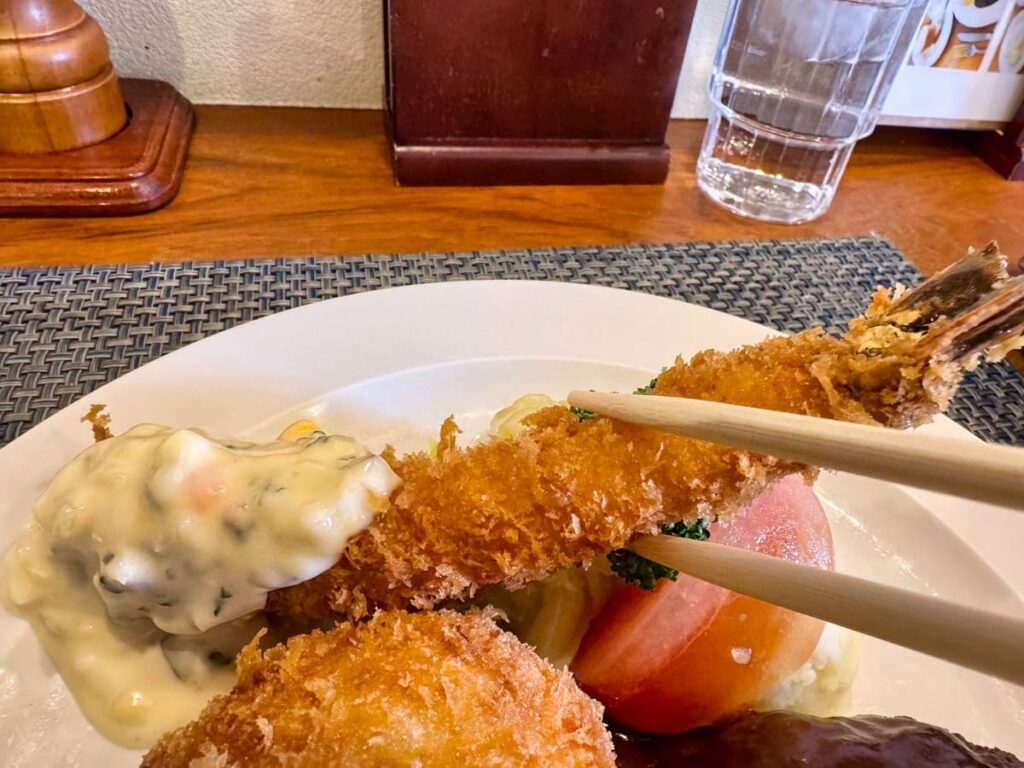 洋食屋ワタナベのWランチ 実食3