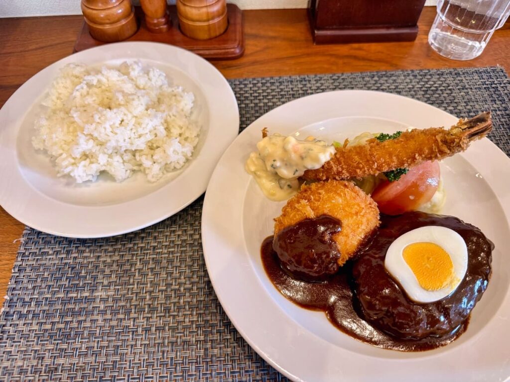 洋食屋ワタナベのWランチ1