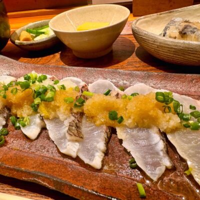 ごはんや一芯 大阪の炙り鯛 柚子おろしポン酢