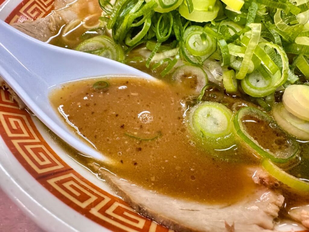 もっこす石屋川店のみそラーメン スープ