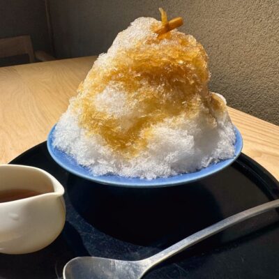 鍵善良房 高台寺店のかき氷(生姜)2