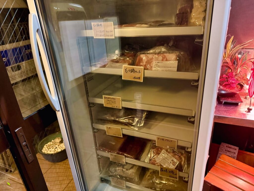 黒毛和牛専門店 焼肉こまちの冷蔵庫
