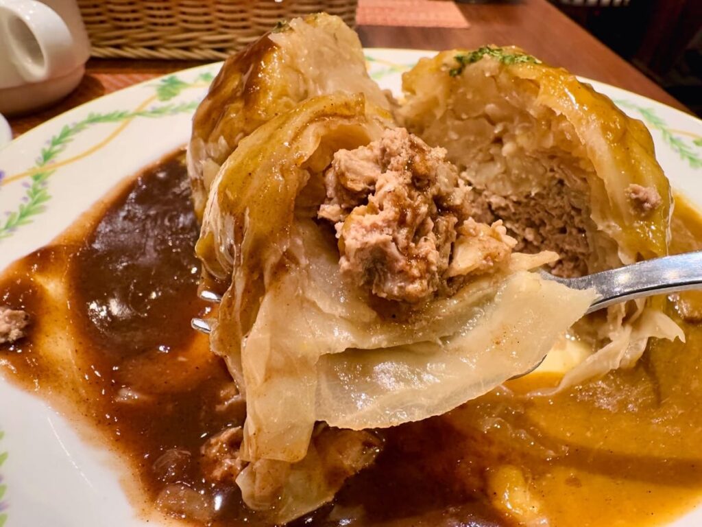 グリルマルヨシの特製ロールキャベツ 近影 実食2