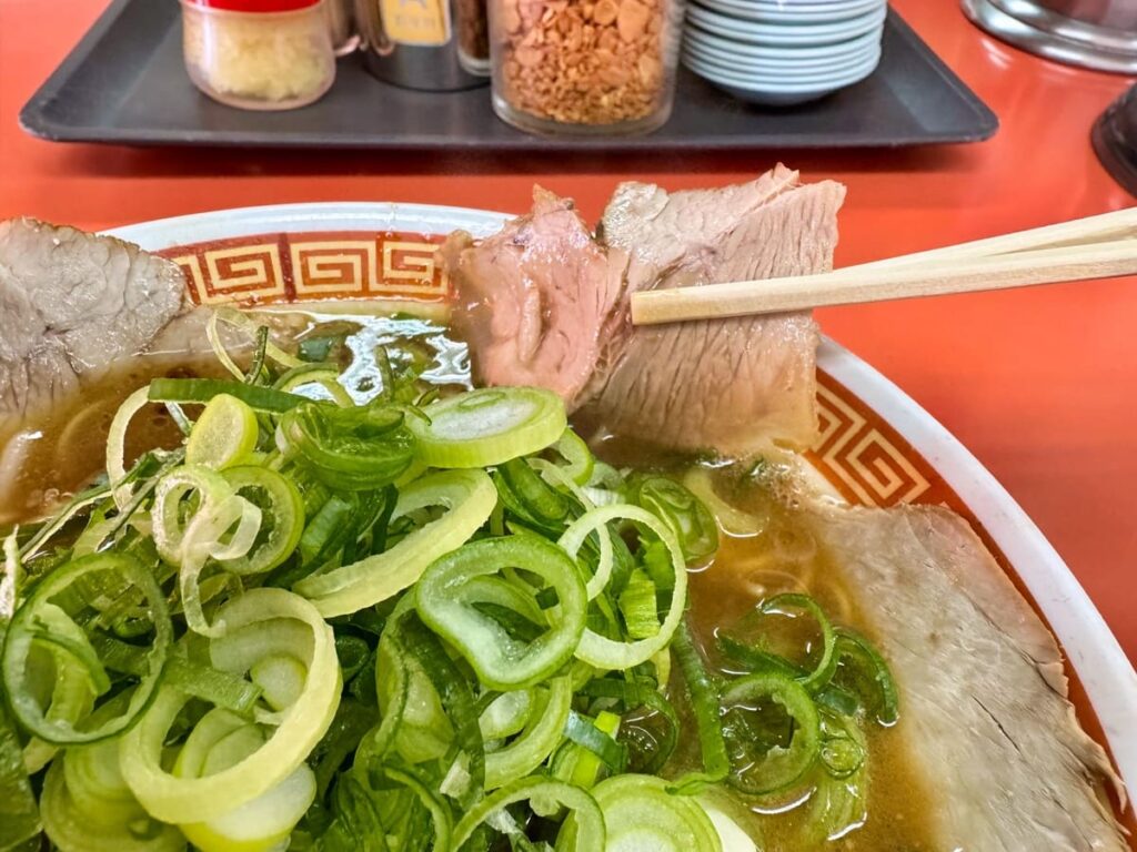 もっこす石屋川店のみそラーメン チャーシュー