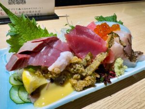 魚屋スタンドすしセンター 裏天王寺の魚屋刺盛り