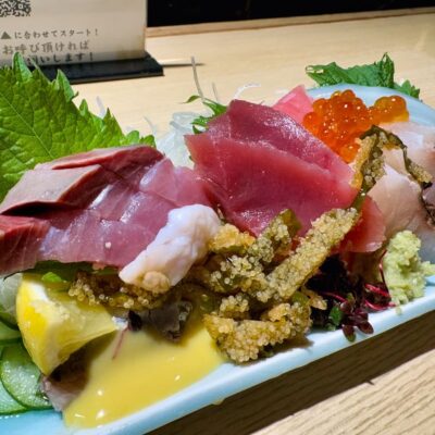 魚屋スタンドすしセンター 裏天王寺の魚屋刺盛り