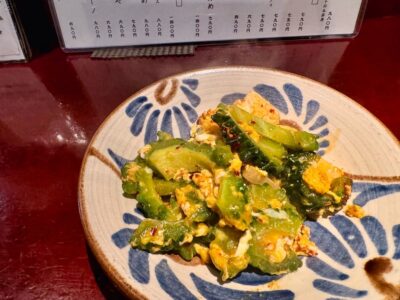 旬菜処びいどろのピリ辛ゴーヤチャンプル