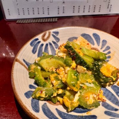 旬菜処びいどろのピリ辛ゴーヤチャンプル