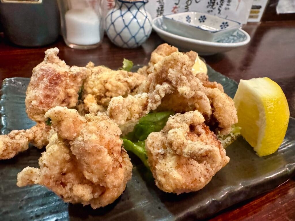 遊亀祇園のわかどりの唐揚げ