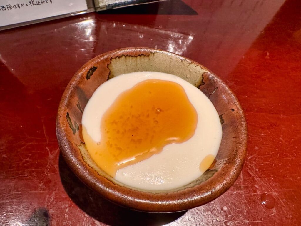 旬菜処びいどろの自家製ジーマーミー豆腐