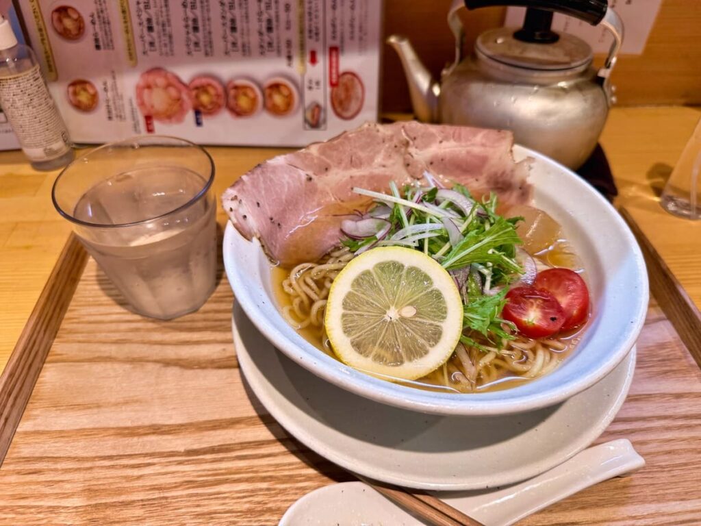 麺屋優光 河原町の冷し貝らーめん1
