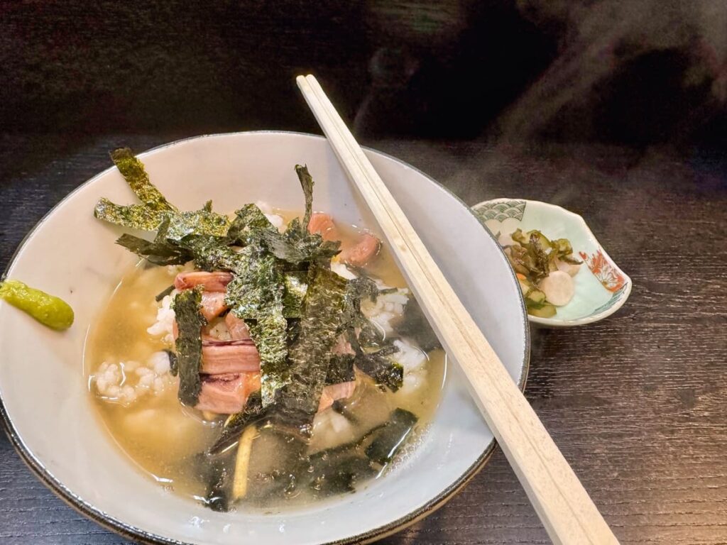 京都で明石焼きならここ!【たこ入道】どんな感じ? 1 たこ入道の塩辛茶漬け