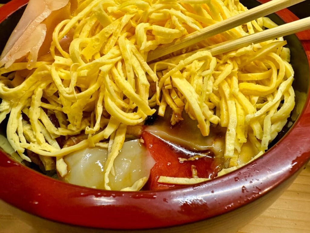 すし善のちらし 実食1