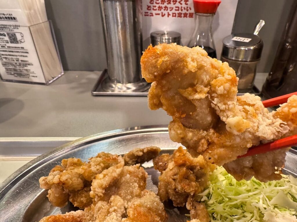 隈本ハイカラ万遍飯店の唐揚げ食べ放題定食 実食