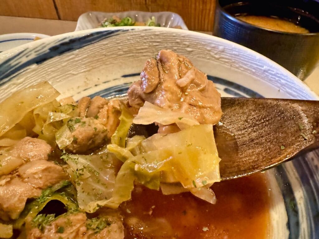 裏寺 百練の鶏のトマト煮込み定食 実食